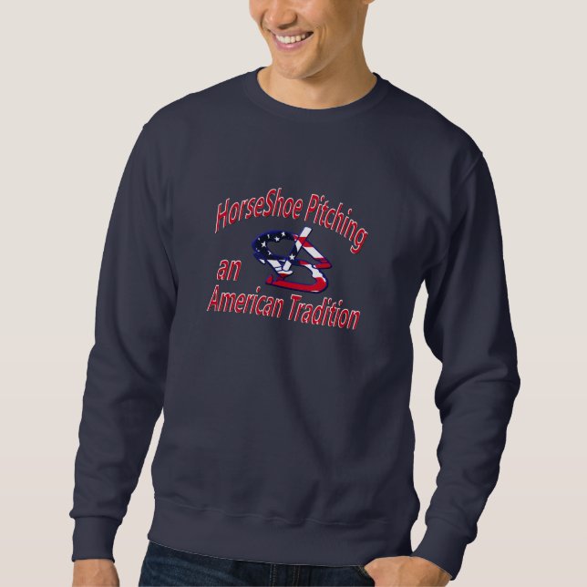 Sudadera El cabeceo de herradura sudó la tradición (Anverso)