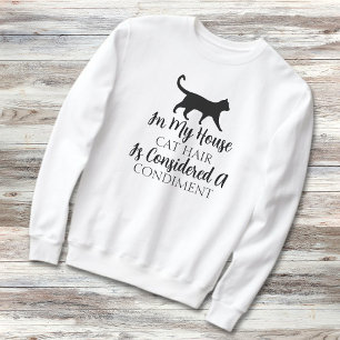 Sudadera El Cabello De Gato Gracioso Es Un Amante De Gatos