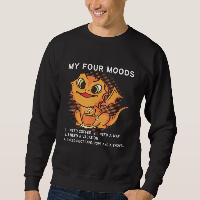 Sudadera El café de mis estados de ánimo (Anverso)