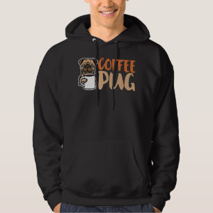Sudadera El Café El Perro De Pug Es Amor, Amo A Mi Bebé De 