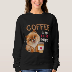 Sudadera El Café Es Mi Lengua De Amor El Ventilador De Cach