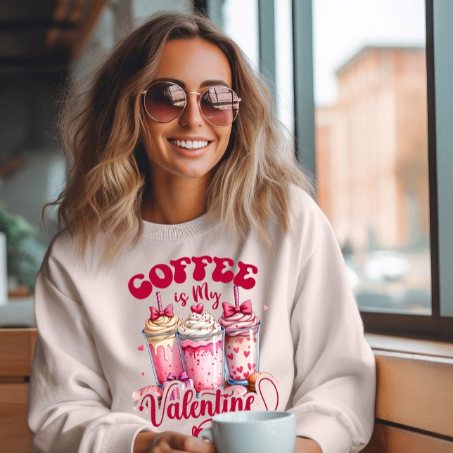 Sudadera El café es mi San Valentín (Subido por el creador)