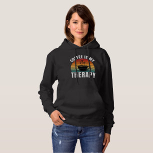 Sudadera el café es mi terapia cafeína divertido amante del