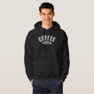 Sudadera el café es mi terapia cafeína tipografía divertida