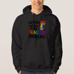 Sudadera El Café Me Da Poderes De Maestro Divertido