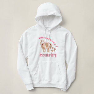 Sudadera El café me hace sentir menos asesino, cita gracios