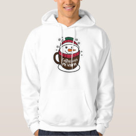 Sudadera El café me mantiene caliente 2