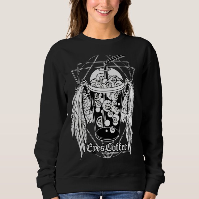 Sudadera El café Tarot Card Café Cafetería Witchy (Anverso)