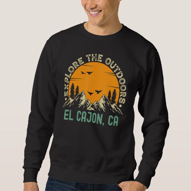 Sudadera El Cajón California Explora El Exterior (Anverso)