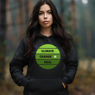 Sudadera El cambio climático es una verdadera conciencia am