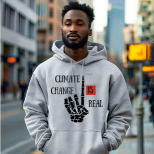 Sudadera El cambio climático es una verdadera conciencia am