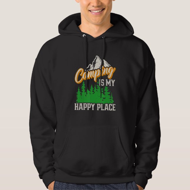 Sudadera El campamento es mi lugar feliz (Anverso)