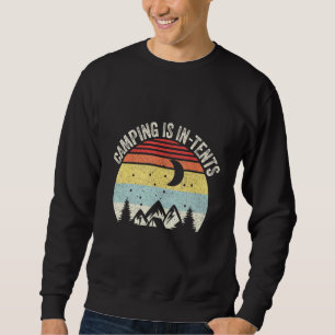 Sudadera El camping retro vintage se vive en tiendas