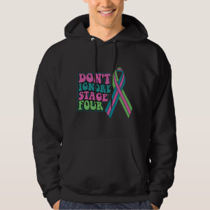 Sudadera El cáncer de mama metastásico no ignora la etapa c