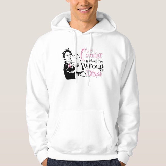 Sudadera El Cáncer De Mama Obtuvo La Diva Equivocada (Anverso)