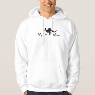 Sudadera El canguro Australia Pulse Heart beat la diversión