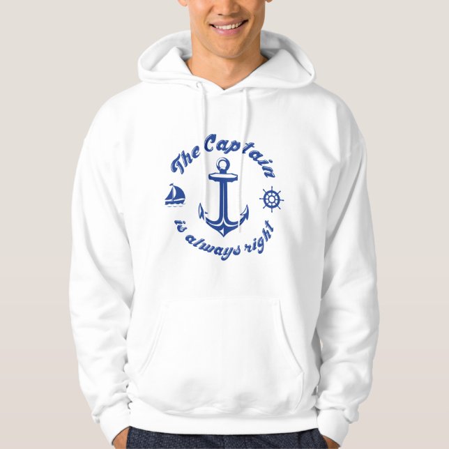 Sudadera El Capitán Siempre Tiene Razón (Anverso)