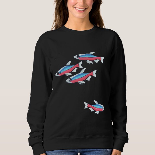Sudadera El cardenal Tetra Schooling Tetra Community Fish (Anverso)