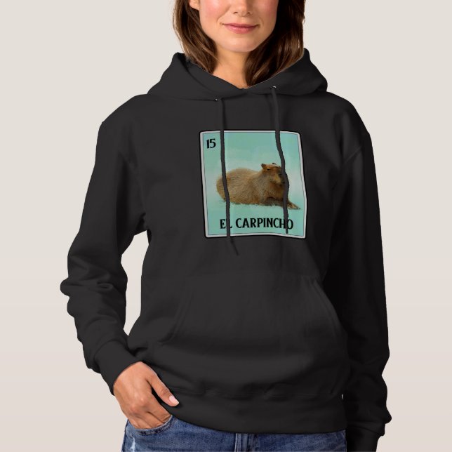 Sudadera El Carpincho Capybara Card  Capibara Animal  Humor (Anverso)