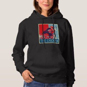 Sudadera El cartel de pollo vintage país granja animal lejo