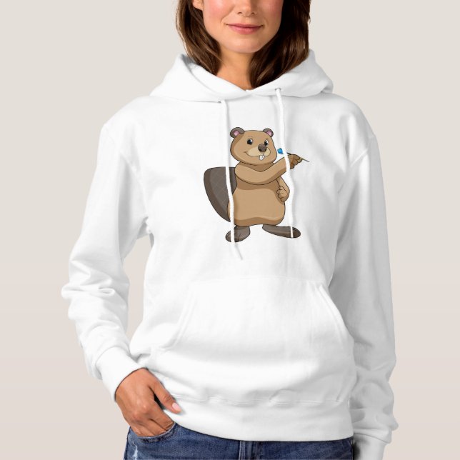 Sudadera El castor en Darts con Dart (Anverso)