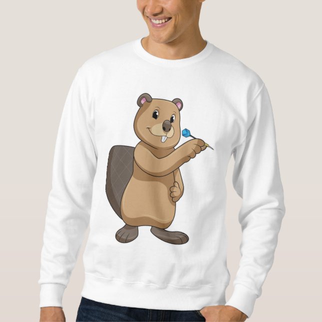 Sudadera El castor en Darts con Dart (Anverso)