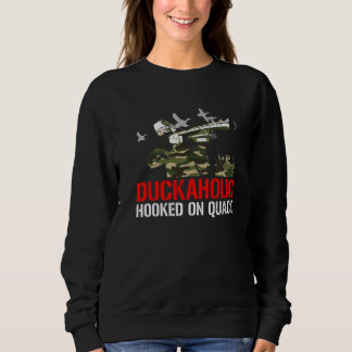 Sudadera El Cazador De Patos Duckaholic Enganchado A Quack