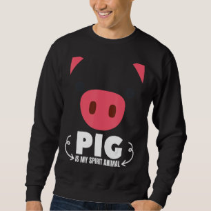 Sudadera El cerdo es mi espíritu Los cerdos animales Chicas