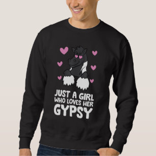 Sudadera El Chica de Caballos Gypsy Vanner, sólo un Chica q