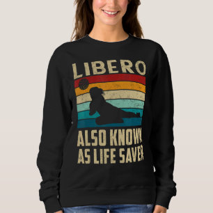 Sudadera El Chica De Voleibol Libero También Es Conocido Co