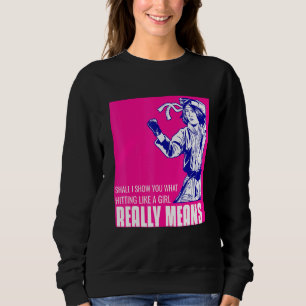 Sudadera El Chica Karate Taekwondo Golpea Como Un Arte Marc
