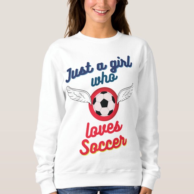 Sudadera El chica que ama el fútbol (Anverso)