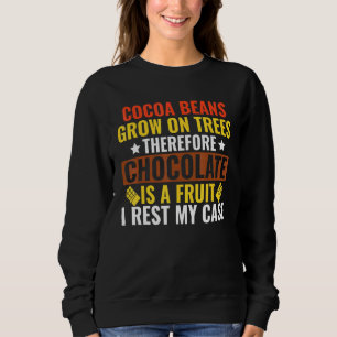 Sudadera El chocolate es fruta