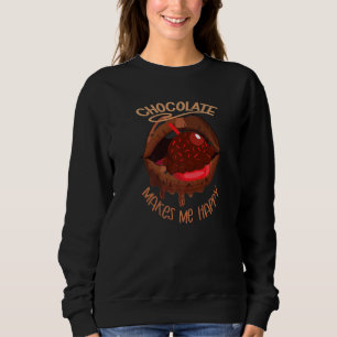 Sudadera El chocolate me hace feliz Día Nacional del Chocol