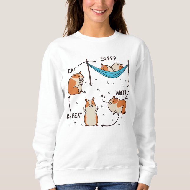 Sudadera El ciclo de vida de un Conejillo de Indias (Anverso)