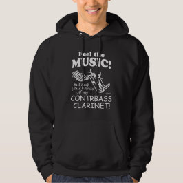 Sudadera El Clarinet De Contrabass Siente El Hoodie De La M