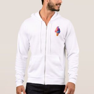 Sudadera El clásico cono de helado vibrante de SlipperyJoe 