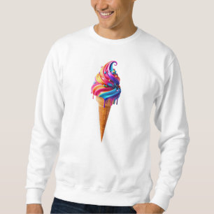 Sudadera El clásico cono de helado vibrante de SlipperyJoe'