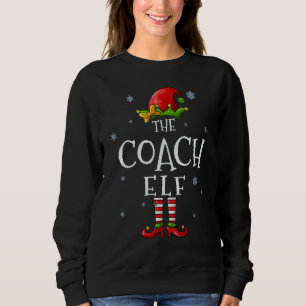 Sudadera El Coach Elf Squad Funny Groupe De Xmas Coincidien