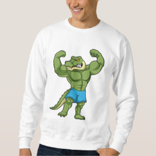 Sudadera El cocodrilo como la construcción de cuerpos extre