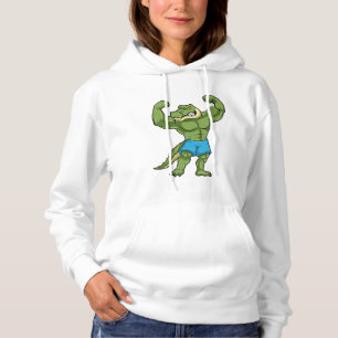 Sudadera El cocodrilo como la construcción de cuerpos extre