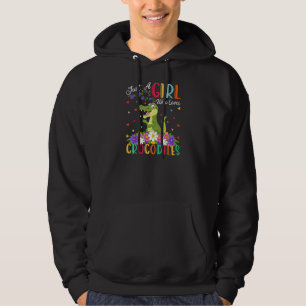 Sudadera El cocodrilo es sólo un Chica que ama a los cocodr