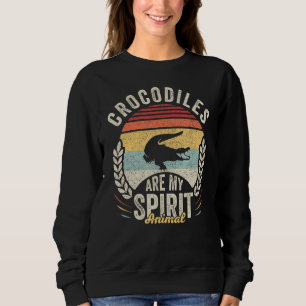 Sudadera El Cocodrilo Retro Vintage es mi espíritu Animal C