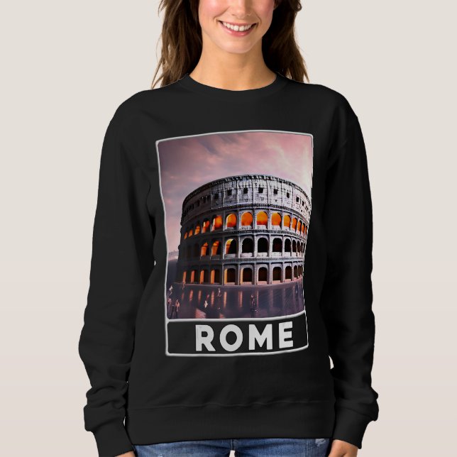Sudadera El Coliseo Roma Italia Recuerdo (Anverso)