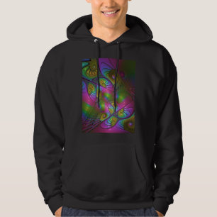 Sudadera El Colorido Arte Fractal Abstracto Trippy Luminoso