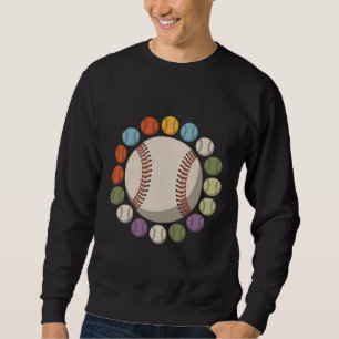 Sudadera El colorido círculo del béisbol