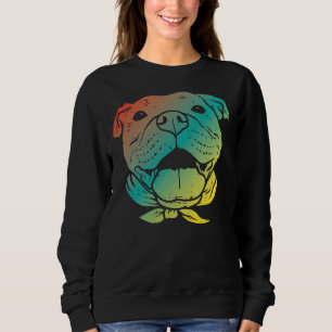 Sudadera El colorido Pitbull Face Pitties