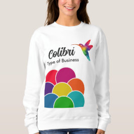 Sudadera El colorido y vibrante Hummingbird Business Logo