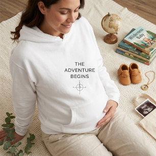 Sudadera El Comienzo de la Aventura Anuncio de Nuevo Bebé A