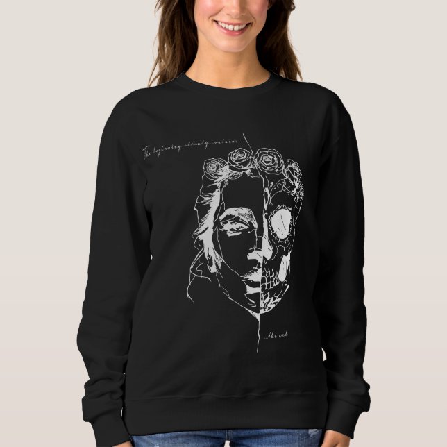 Sudadera El comienzo ya contiene el fin (Anverso)